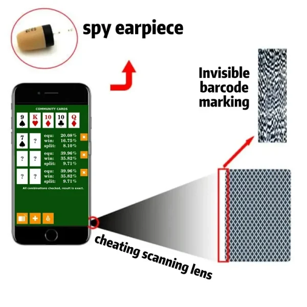 CVK 680 Poker Winner Analyzer for Barcode Poker Cards 1 CVK 680 Poker Analyzer - reads hidden barcodes on cards to predict winning odds.