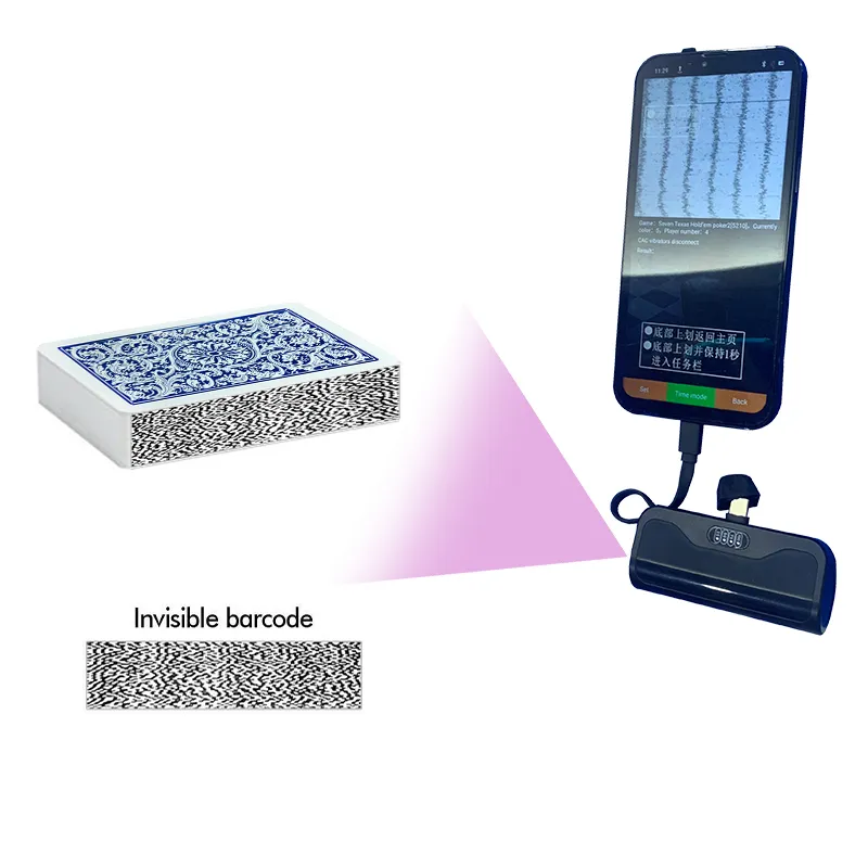 Plug-In Power Bank Poker Scanner for Barcode Poker Cards