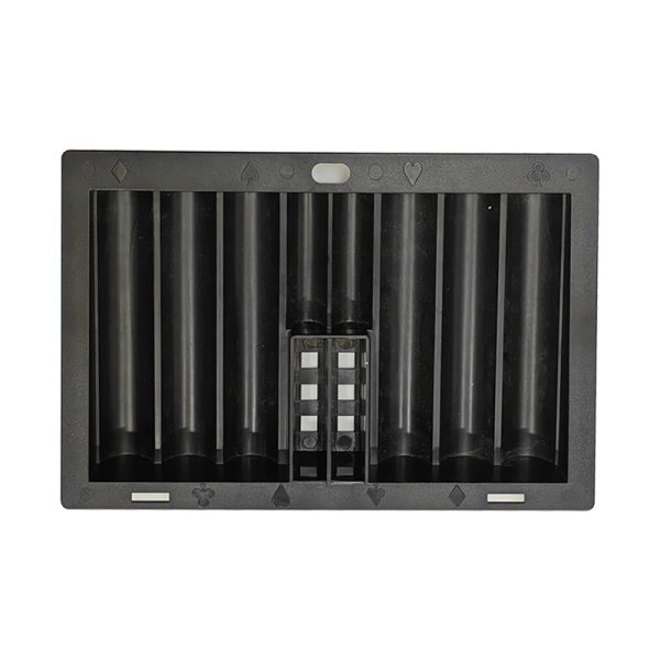 Bandeja para fichas de póker, escáner de cámara de tarjetas 1 Bandeja para fichas de póquer con cámara oculta para escanear cartas de juego marcadas con código de barras.