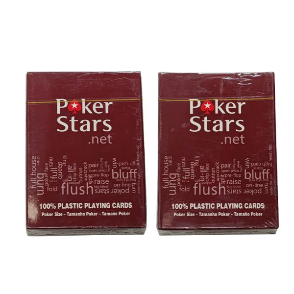 PokerStars Barcode Marked Playing Decks for Game Poker Analyzer 2 PokerStars Barcode Marked Playing Decks - Red