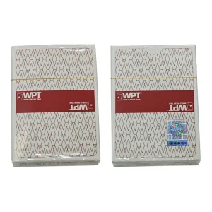 WPT Barcode Marked Poker Cards for Poker Winner Analyzer 7 WPT branded poker cards with precision barcodes for professional poker analysis equipment