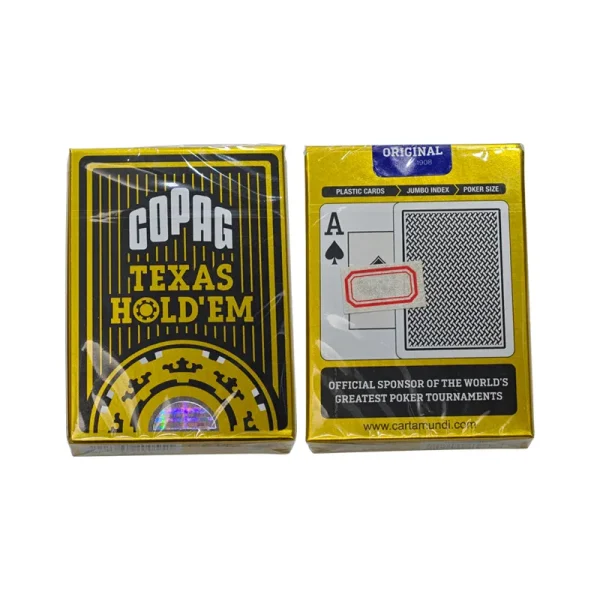 Barajas de código de barras invisibles Copag Texas Hold'em para Poker Winner Analyzer 3 Barajas de Texas Hold'em con código de barras invisible de Copag 3