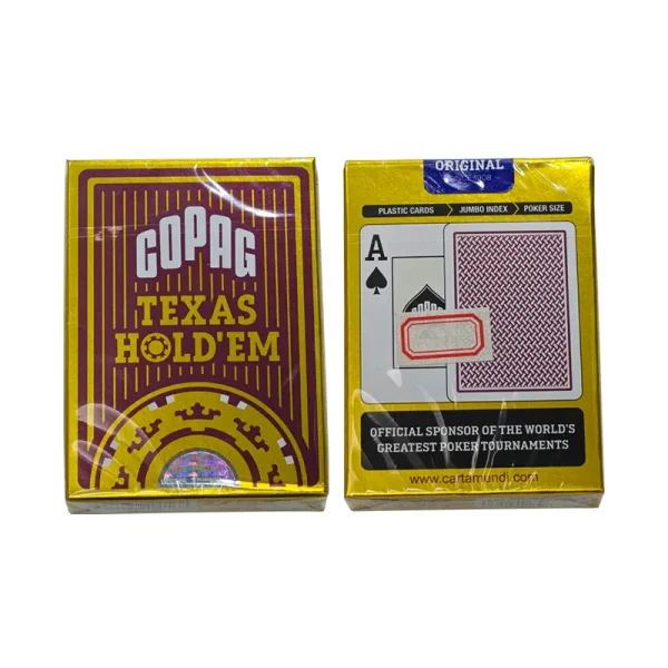Barajas de código de barras invisibles Copag Texas Hold'em para Poker Winner Analyzer 2 Barajas de Texas Hold'em con código de barras invisible de Copag 4