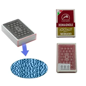 Modiano Romagnole 150th anniversary barcode cards for poker cheating