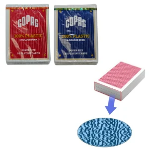 Copag 4-color barcode side marked deck of playing cards