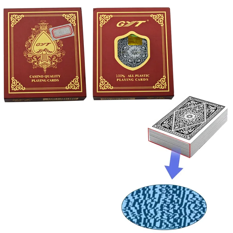 GYT barcode marked playing cards decks for poker scanner system