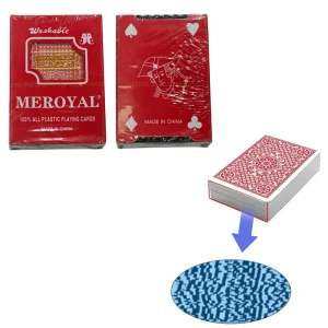 MEROYAL 100% all plastic marked barcode playing cards