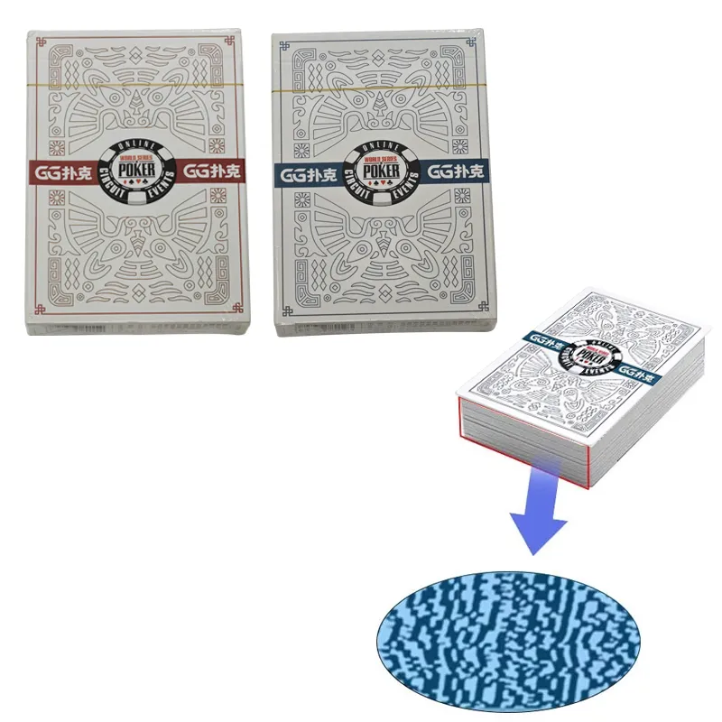 GG Poker side barcode marked playing cards