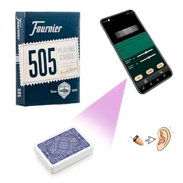 Fournier 505 Marked Playing Cards for Infrared Poker Sunglasses 2 Fournier 505 Barcode marked playing cards for Sale
