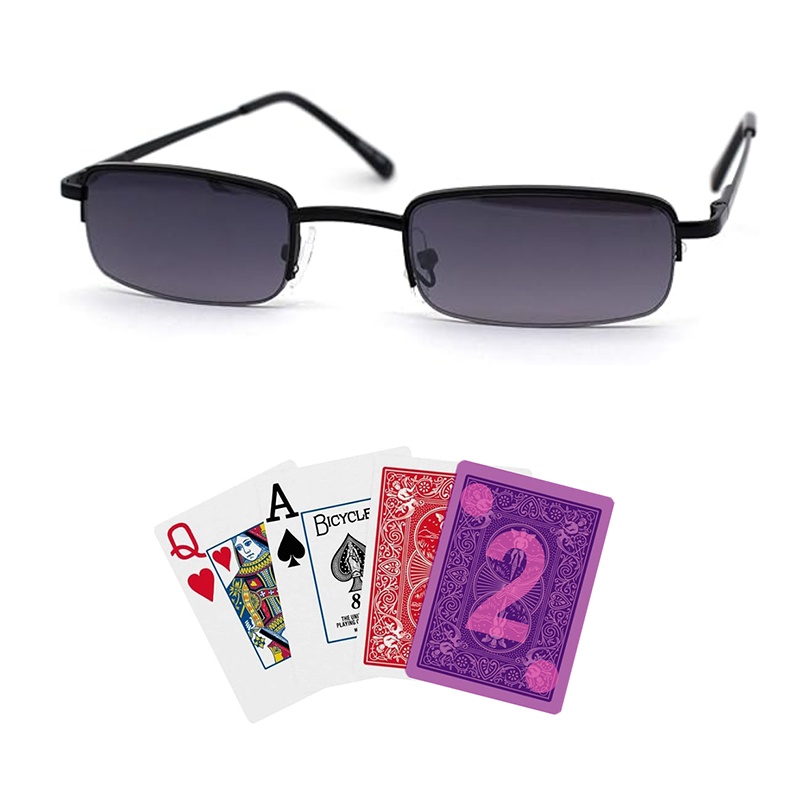Infrared marked cards sunglasses for sale used