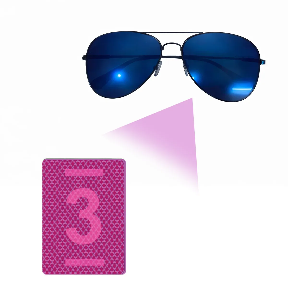 Marked poker cards glasses to see through playing cards