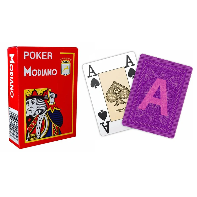 Modiano Cristallo luminous ink marked poker cards for sale - thumbnail