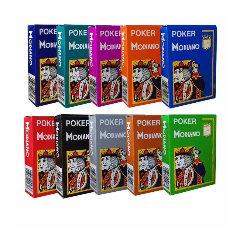 Multiple color options for Modiano Cristallo marked playing cards - thumbnail